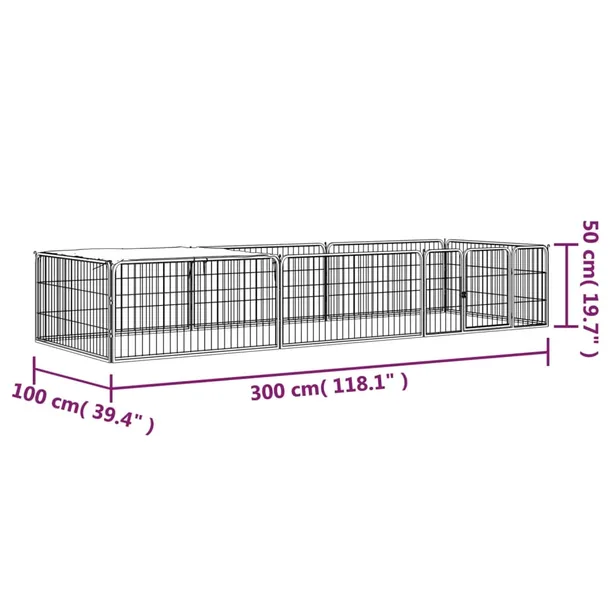 kojec-dla-psa-300x100x50cm-czarny-wysokosc-50-cm