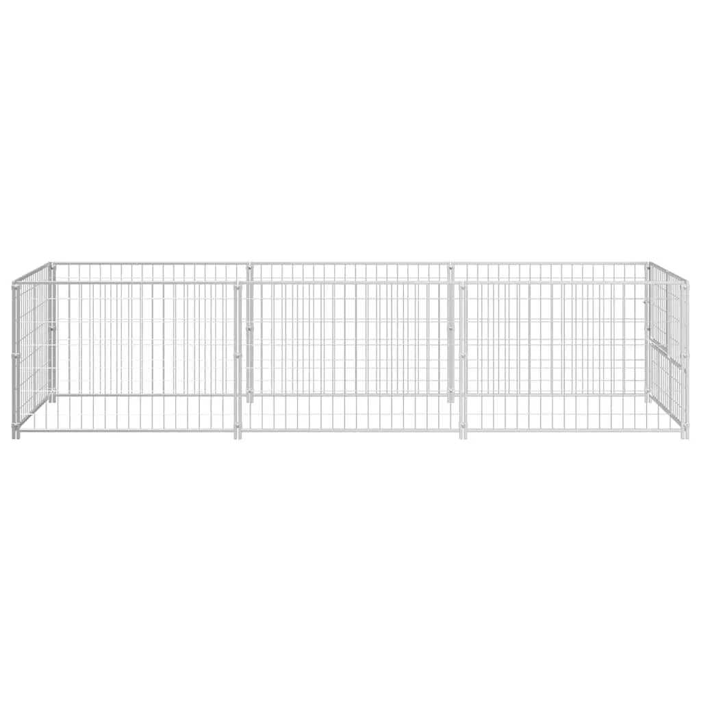 kojec-dla-psa-300x100x70-srebrny-stan-nowy