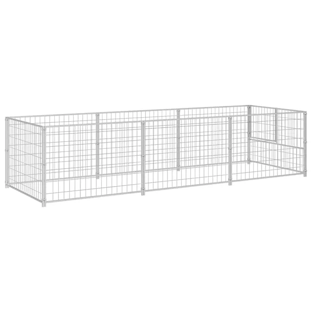 kojec-dla-psa-300x100x70-srebrny-wysokosc-70-cm