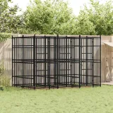 kojec-dla-psa-384x192x200cm-czarny-stan-nowy