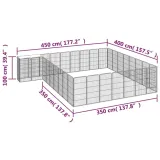 kojec-dla-psa-450x400x100-cm-czarny-wysokosc-100-cm