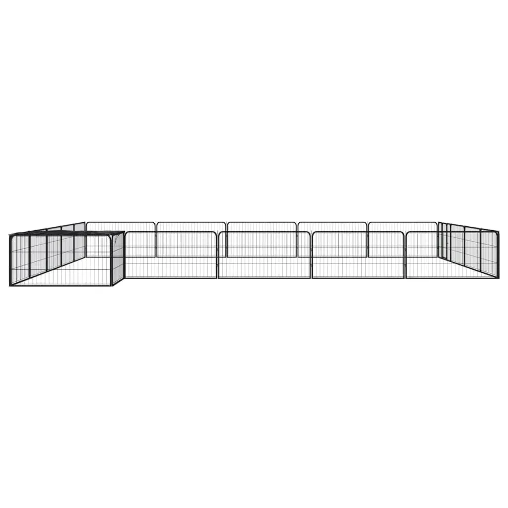 kojec-dla-psa-500x500x50-cm-czarny-stan-nowy