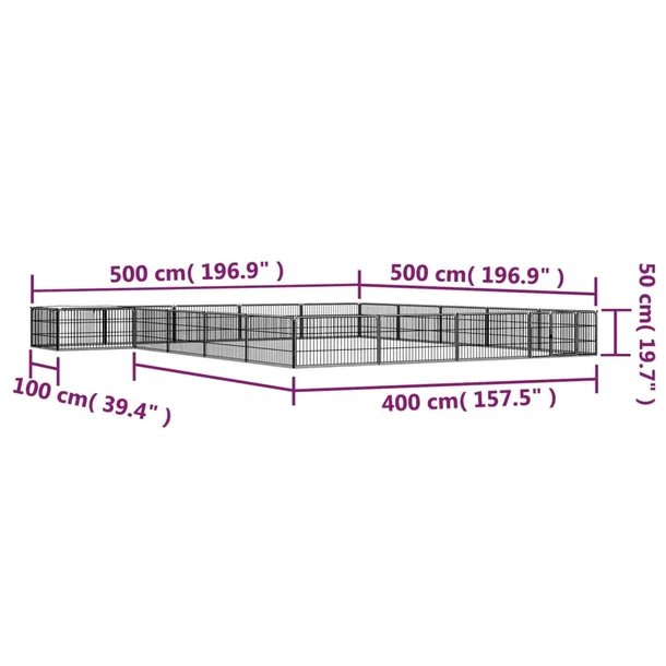 kojec-dla-psa-500x500x50-cm-czarny-wysokosc-50-cm