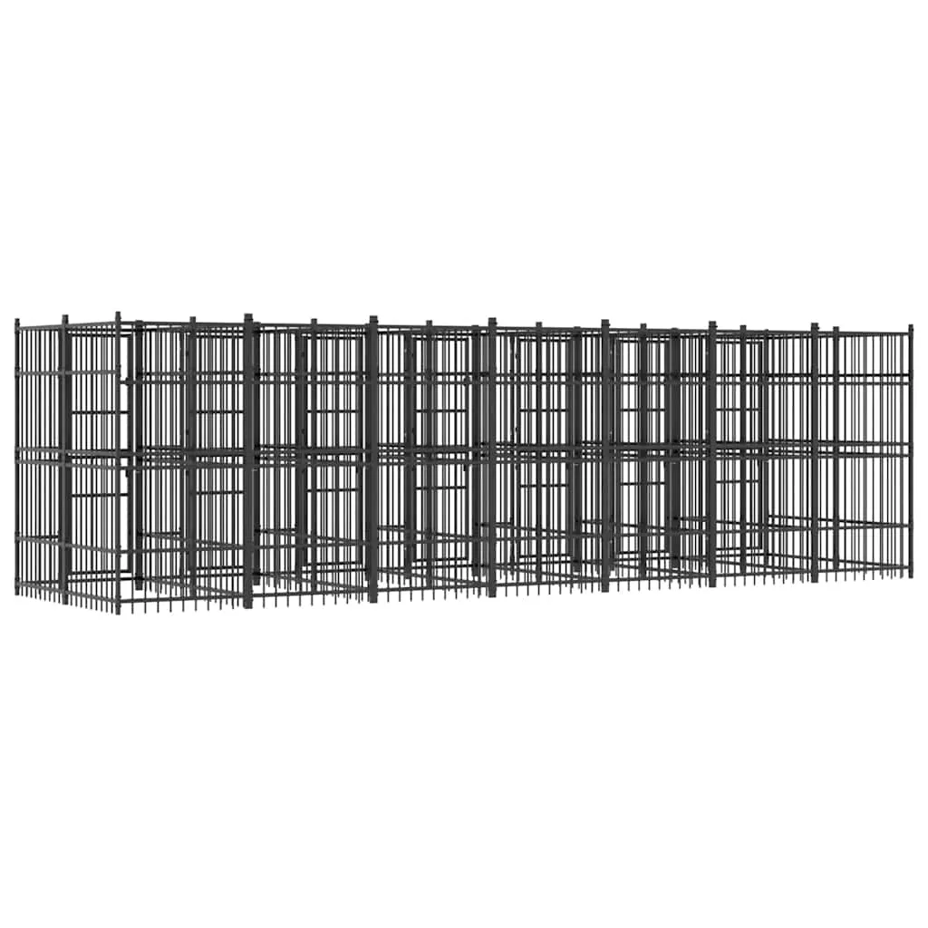 kojec-dla-psa-672x192x200-cm-czarny-stan-nowy