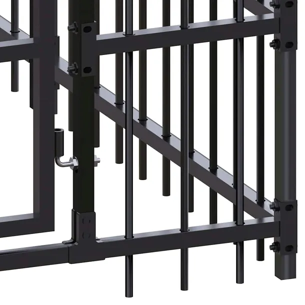 kojec-dla-psa-672x192x200-cm-czarny-wysokosc-produktu-200-cm