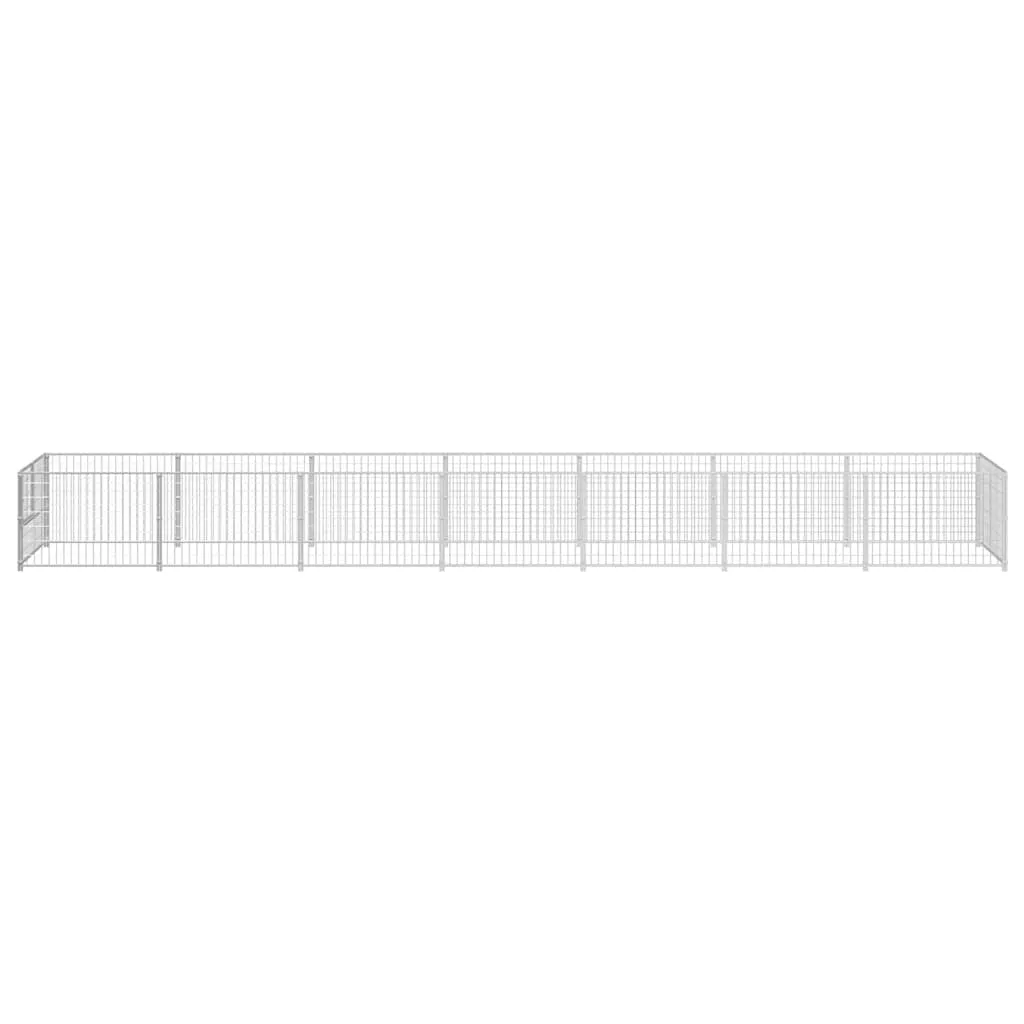 kojec-dla-psa-700x100x70-cm-srebrny-stan-nowy