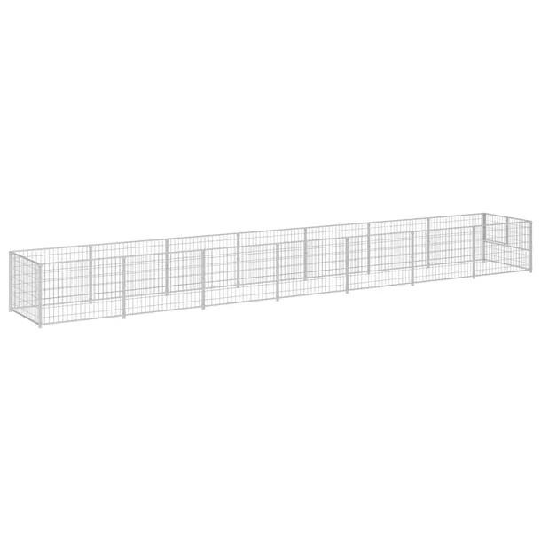 kojec-dla-psa-700x100x70-cm-srebrny-wysokosc-70-cm