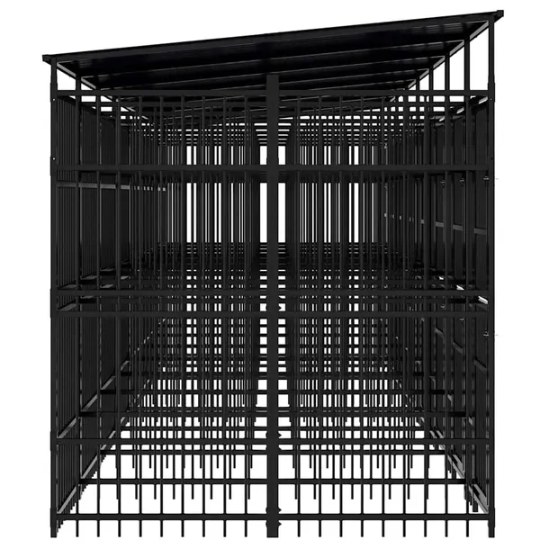 kojec-dla-psa-775x200x228-cm-czarny-wysokosc-228-cm