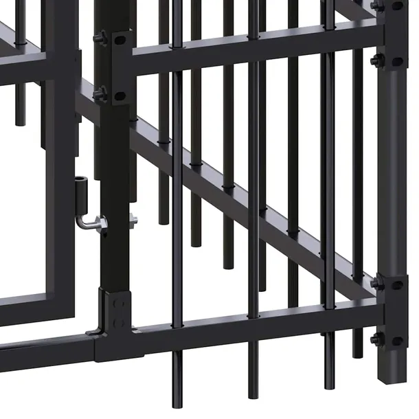 kojec-dla-psa-775x200x228-cm-czarny-wysokosc-produktu-228-cm