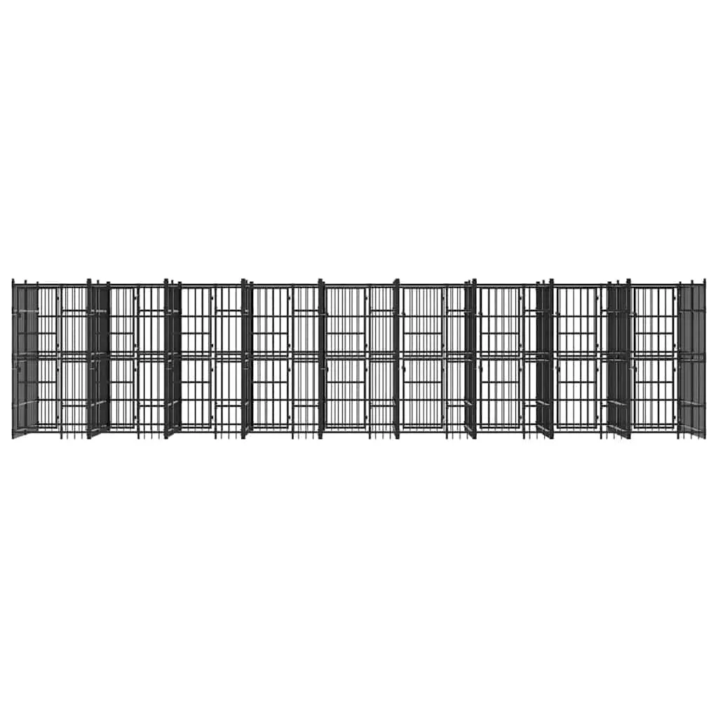 kojec-dla-psa-864x192x200-cm-czarny-stan-nowy
