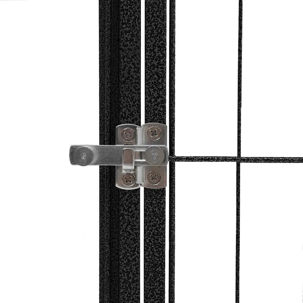 kojec-dla-psa-18-paneli-czarny-50x100-cm-stal