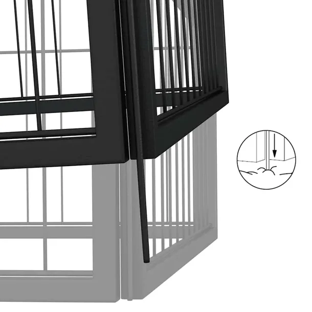 kojec-dla-psa-18-paneli-czarny-50x100-cm-stal-szerokosc-50-cm