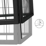 kojec-dla-psa-18-paneli-czarny-50x100-cm-stal-szerokosc-50-cm