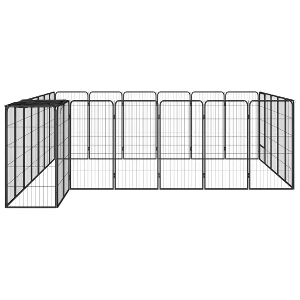 kojec-dla-psa-26-paneli-czarny-50x100-cm-stal-rodzaj-kojec