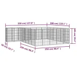 kojec-dla-psa-26-paneli-czarny-50x100-cm-stal-wysokosc-100-cm
