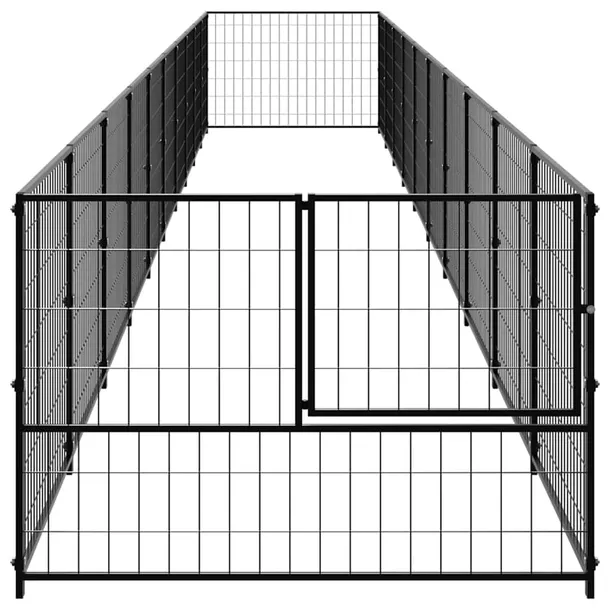 kojec-dla-psa-czarny-10-m-stalowy-dlugosc-100-cm