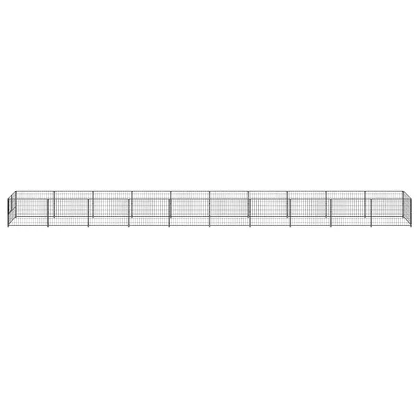 kojec-dla-psa-czarny-10-m-stalowy-szerokosc-100-cm