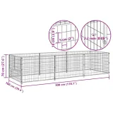 kojec-dla-psa-czarny-3-m-stalowy-wysokosc-produktu-70-cm