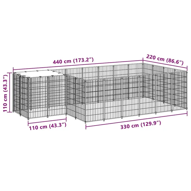 kojec-dla-psa-czarny-847-m-stalowy-material-wykonania-metal
