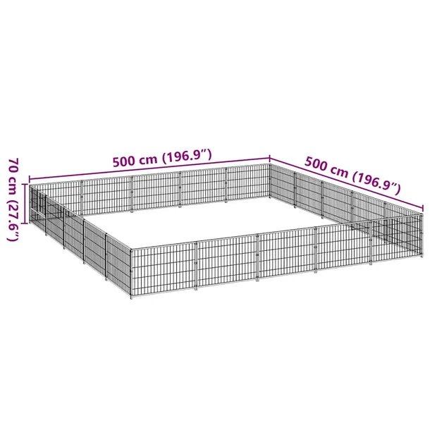 kojec-dla-psa-srebrny-25-m-stalowy-material-wykonania-metal