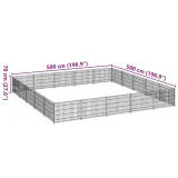 kojec-dla-psa-srebrny-25-m-stalowy-material-wykonania-metal