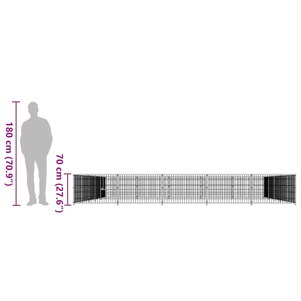 kojec-dla-psa-srebrny-25-m-stalowy