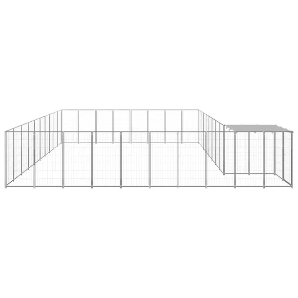 kojec-dla-psa-srebrny-2541-m-stalowy-dlugosc-50-cm