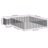 kojec-dla-psa-srebrny-2541-m-stalowy-material-wykonania-metal