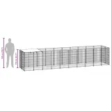 kojec-dla-psa-srebrny-605-m-stalowy-wysokosc-produktu-110-cm