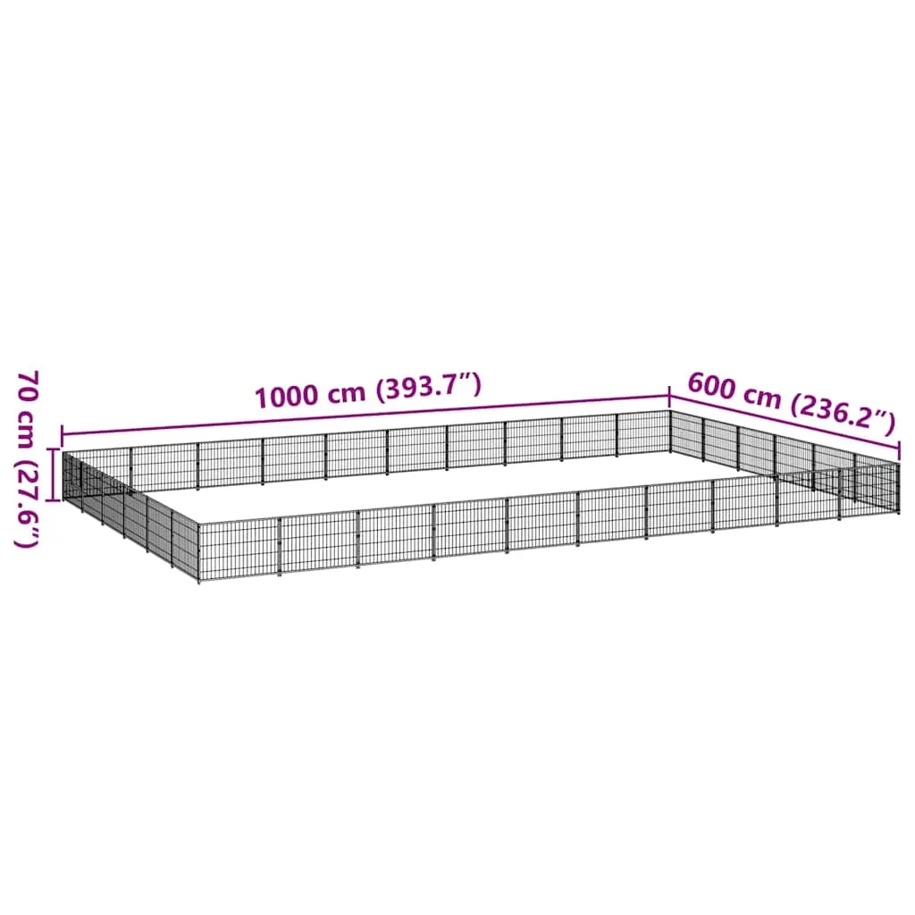 kojec-dla-psow-100x60x70-cm-stal-czarny-stan-nowy