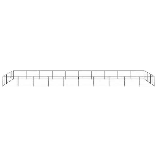 kojec-dla-psow-100x70cm-stal-czarny-dlugosc-100-cm