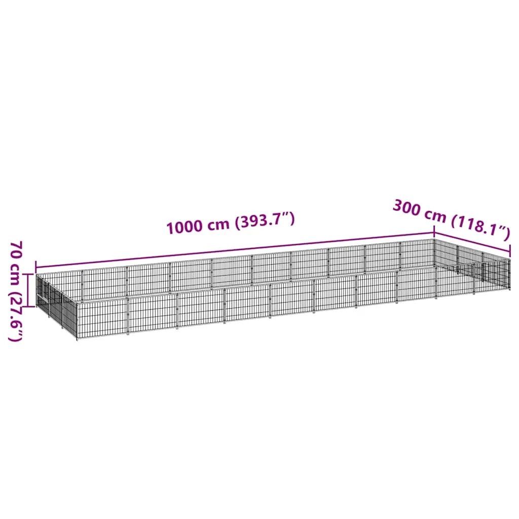 kojec-dla-psow-100x70cm-stal-czarny-stan-nowy