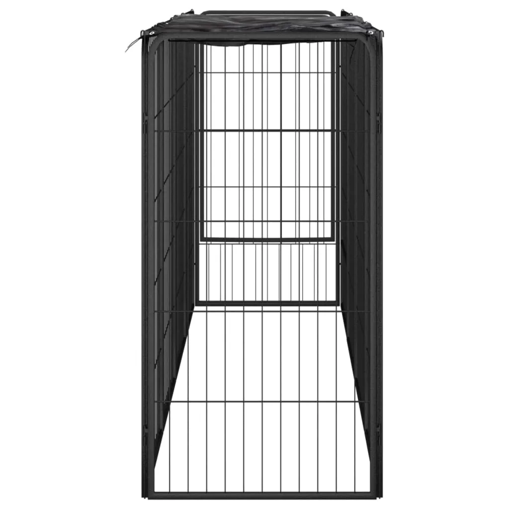 kojec-dla-psow-200x50x100cm-czarny-stan-nowy
