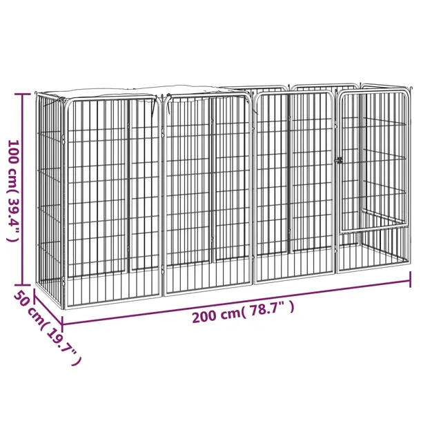 kojec-dla-psow-200x50x100cm-czarny-wysokosc-100-cm
