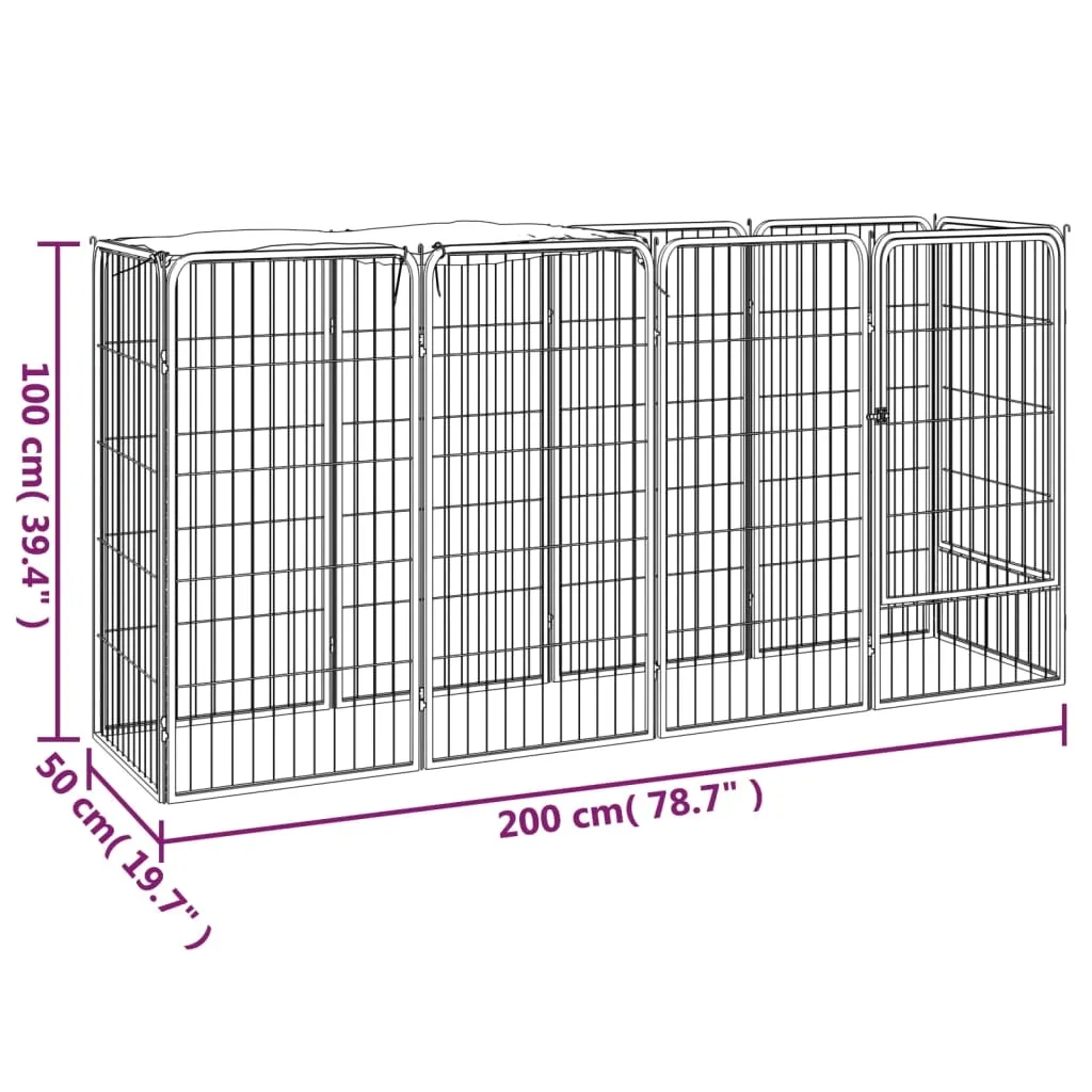 kojec-dla-psow-200x50x100cm-czarny