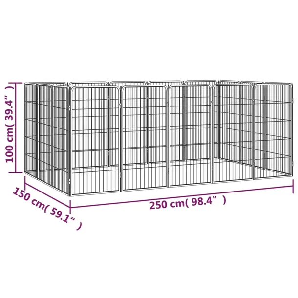 kojec-dla-psow-250x150x100-cm-czarny-material-wykonania-metal