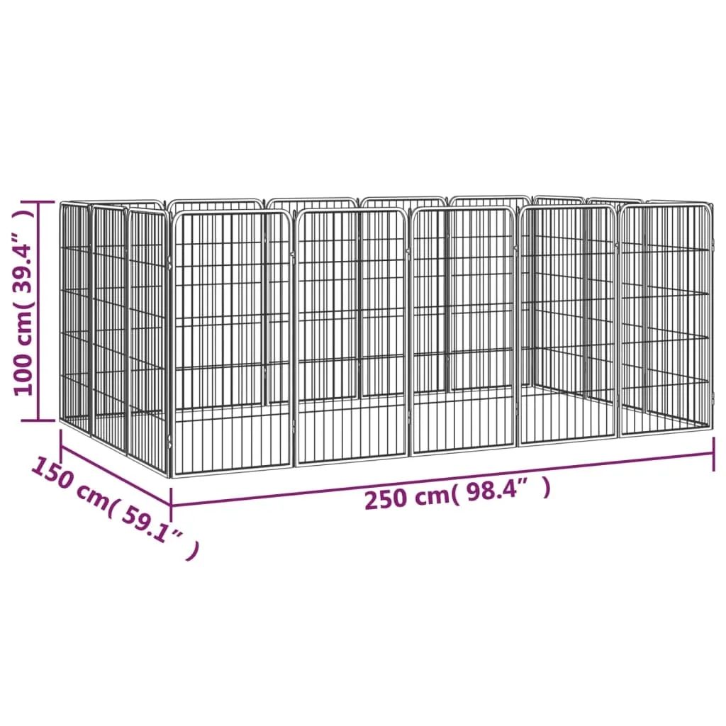 kojec-dla-psow-250x150x100-cm-czarny-stan-nowy