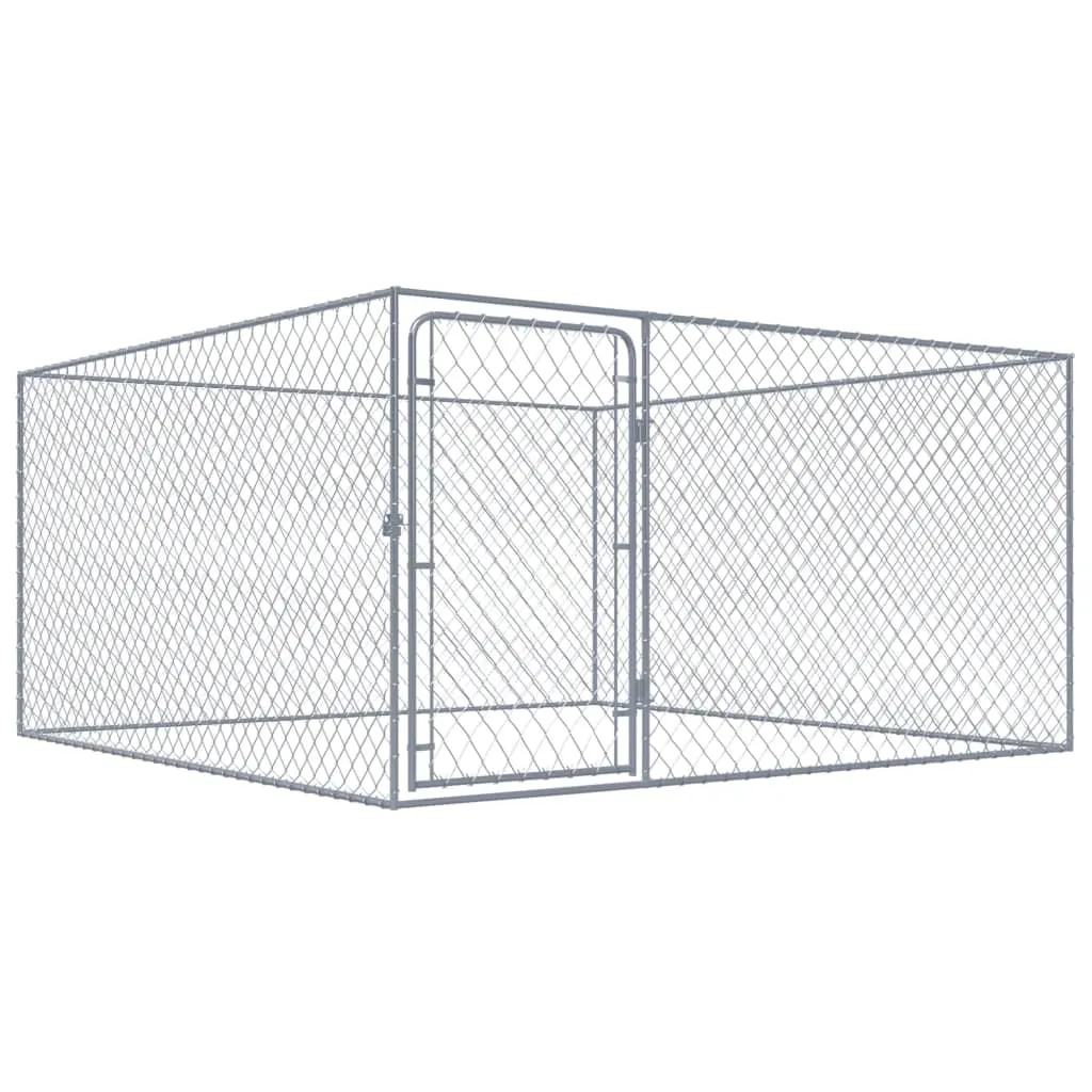 kojec-dla-psow-2x2x1m-stal-srebrny