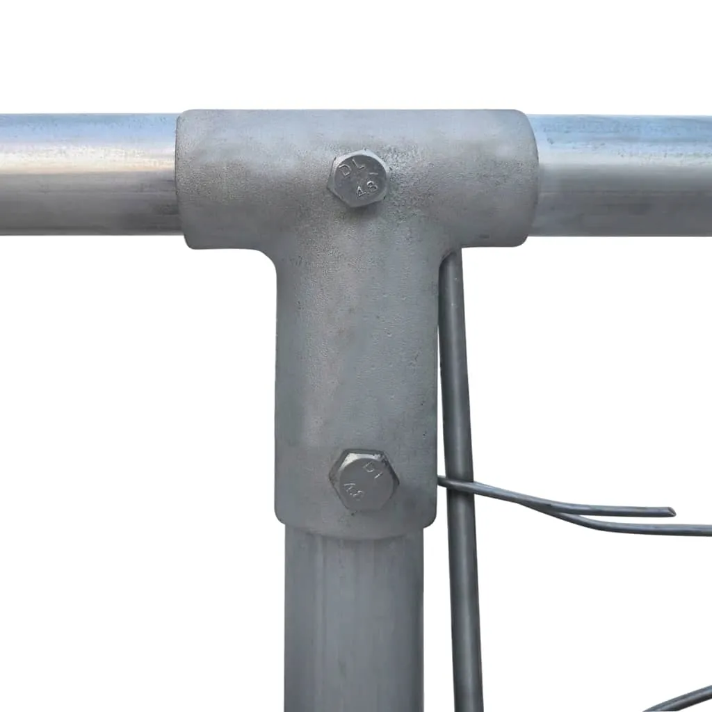kojec-dla-psow-2x2x1m-stal-srebrny-stan-nowy
