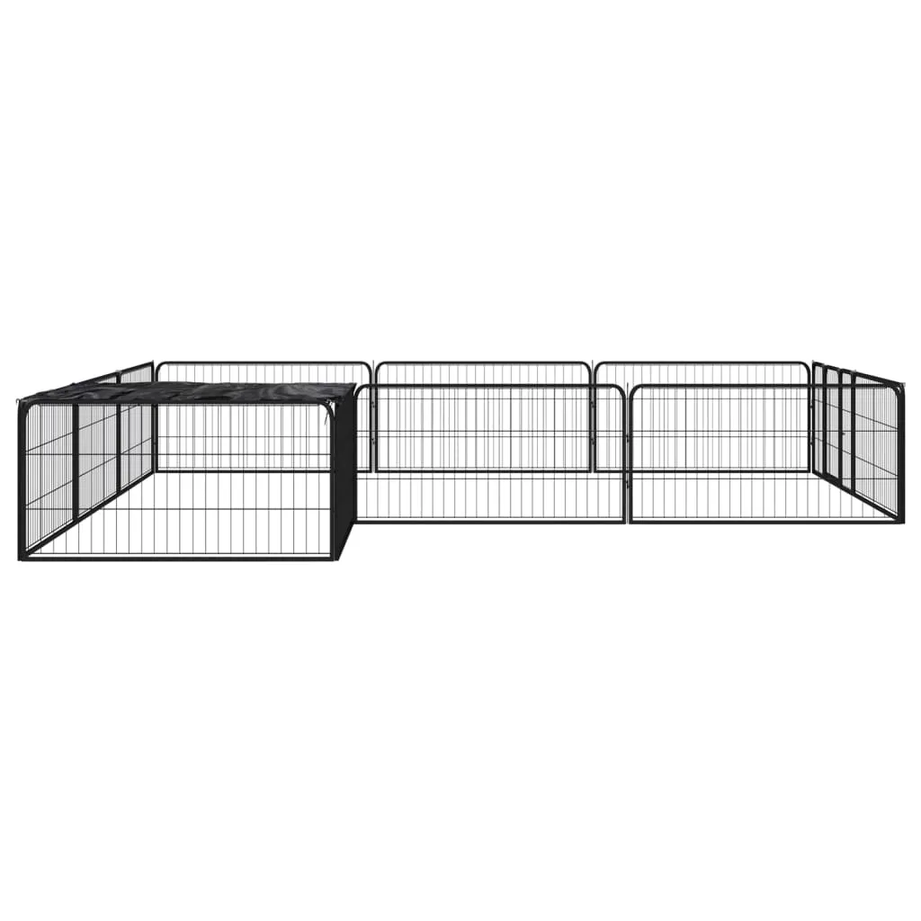 kojec-dla-psow-300x300x50-cm-czarny-stan-nowy