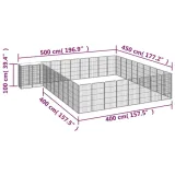 kojec-dla-psow-500x450x100-cm-czarny-wysokosc-100-cm