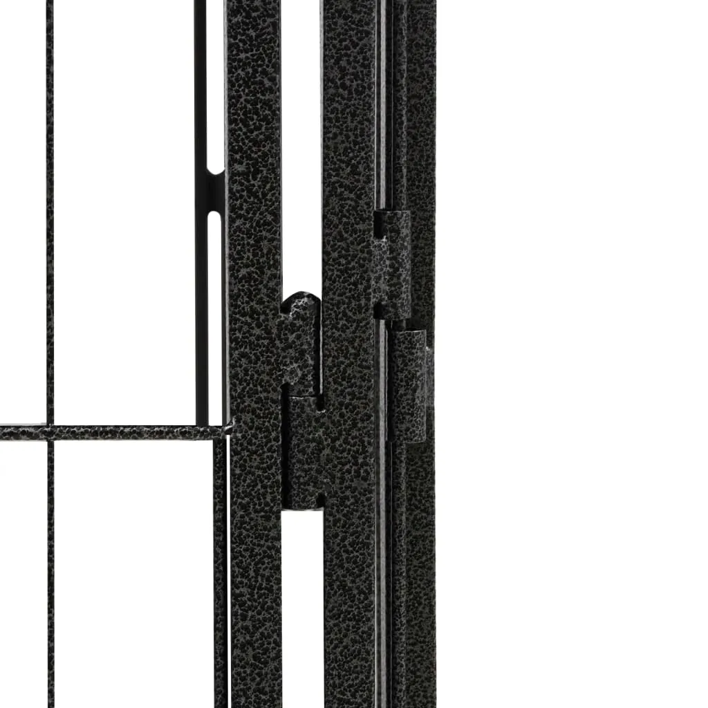 kojec-dla-psow-550x450x100-cm-czarny-stan-nowy