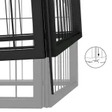 kojec-dla-psow-550x450x100-cm-czarny-wysokosc-100-cm