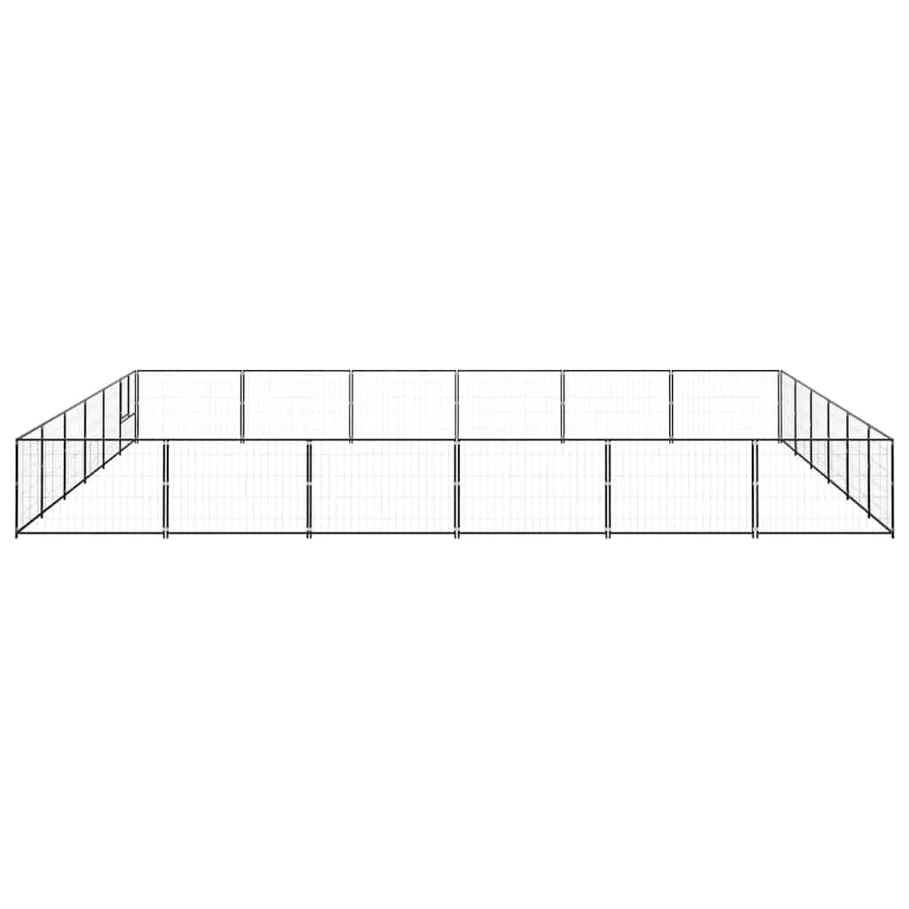 kojec-dla-psow-600x600x70-cm-stal-czarny