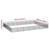 kojec-dla-psow-700x500x70-cm-stal-czarny-material-wykonania-metal