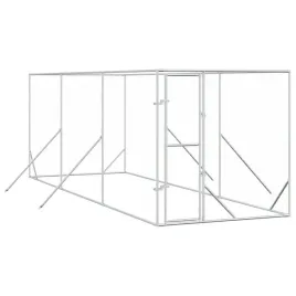 kojec-zewnetrzny-dla-psa-srebrny-2x6x2-m-stal-galwanizowana