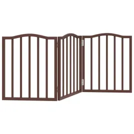 skladana-bramka-dla-psa-3-panele-brazowy-dab-150-cm
