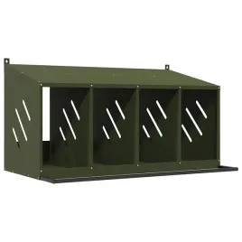 kurnik-legowy-z-4-przegrodami-oliwkowo-zielony-metalowy