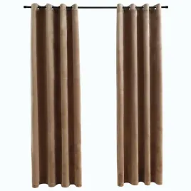 bezowe-zaslony-aksamitne-140-x-175-cm-z-metalowymi-kolkami-2-szt