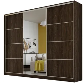 szafa-przesuwna-meblo-4-270-wenge-garderoba-lustro